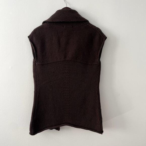 Vintage Old Navy Y2K Lambswool Blend Open Front Sleeveless Cardigan Size M - Picture 2 of 15